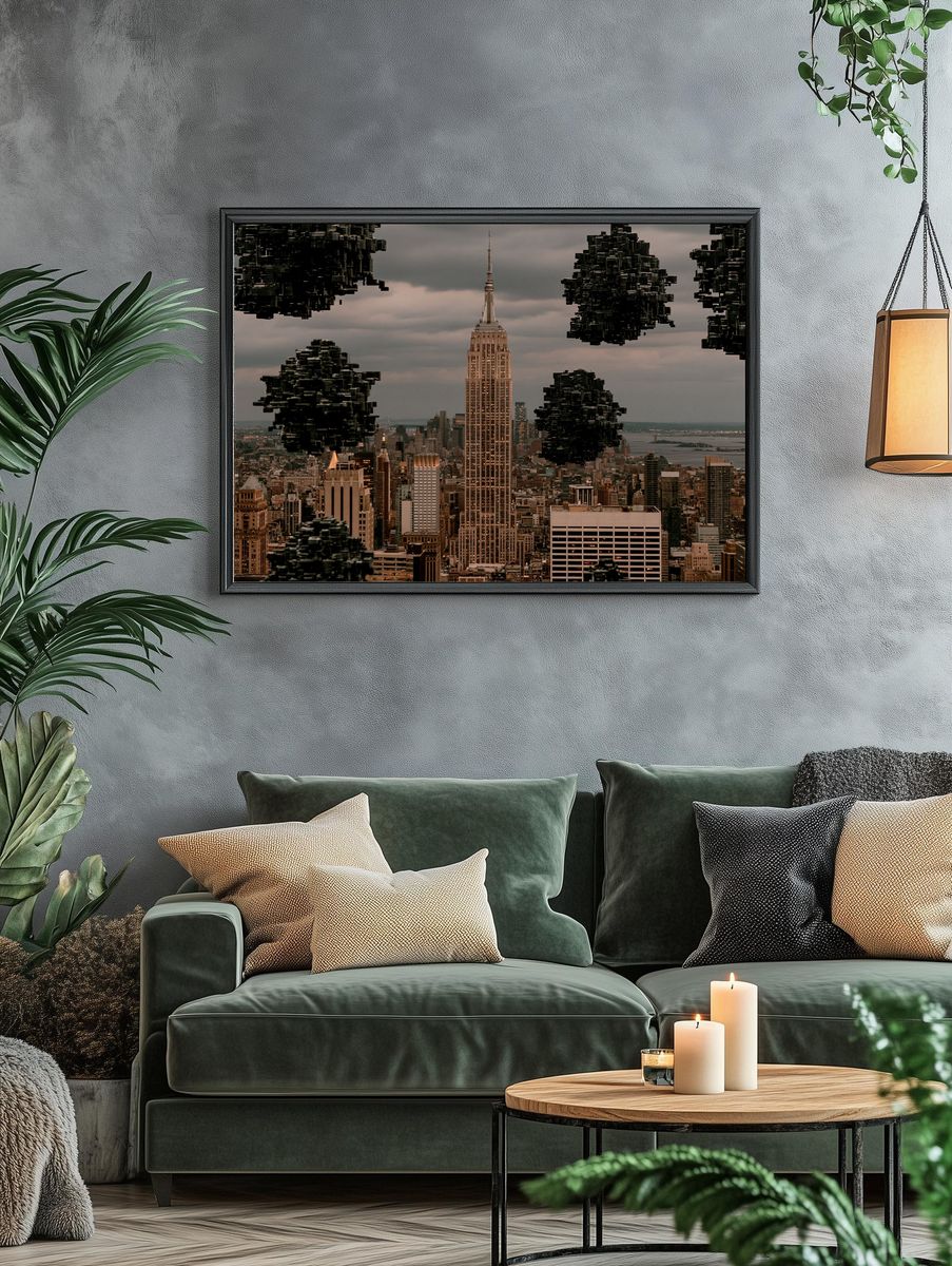 Empire State Skyline Poster. — room view 4