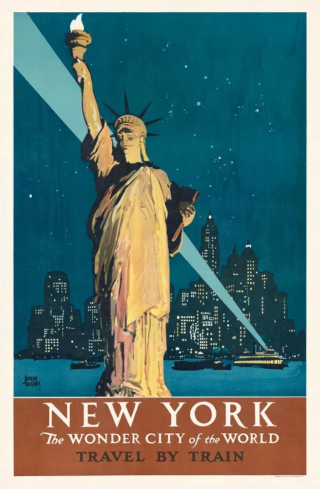New York, wonder city world. poster detail