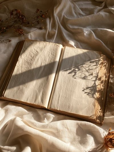Open Book Still Life Poster. poster