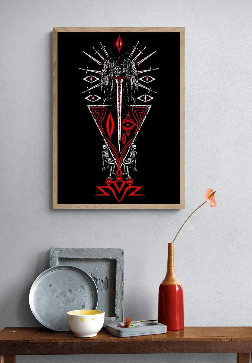 Occult Blade Ritual Print. — room view 3