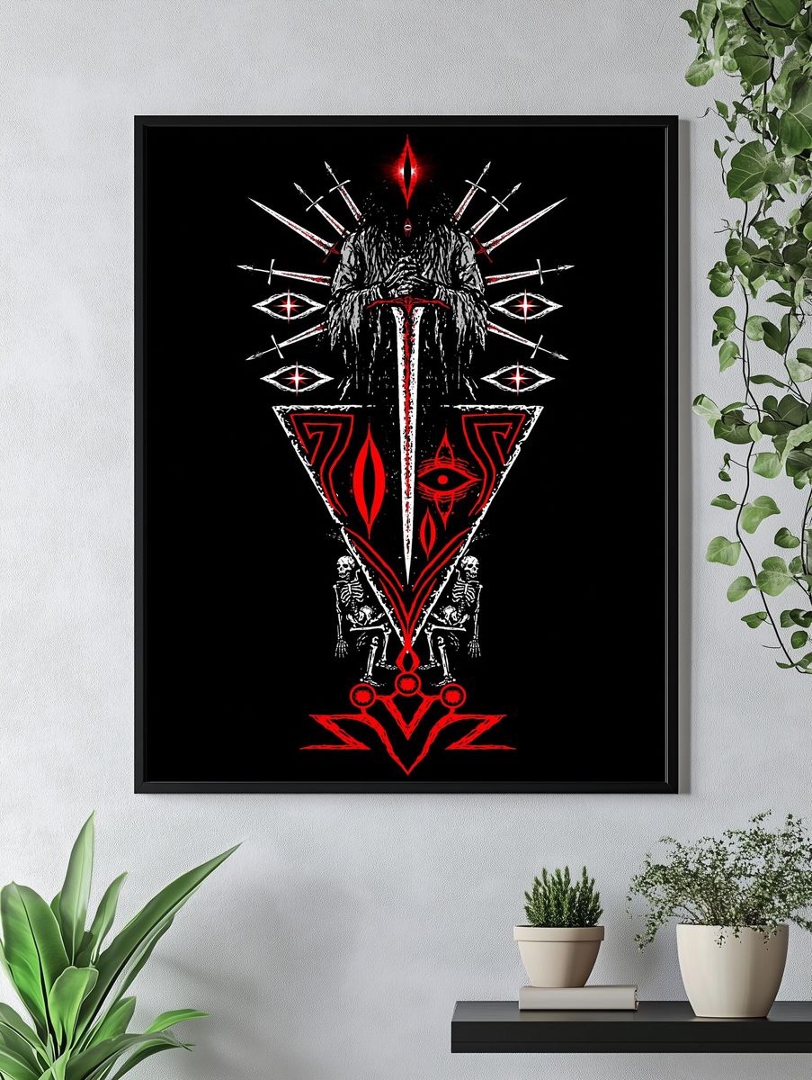 Occult Blade Ritual Print. — room view 4
