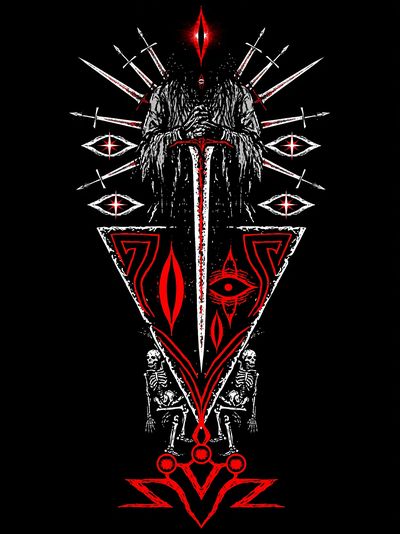 Occult Blade Ritual Print. poster