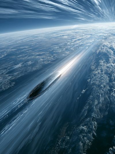 Ocean Speed Abstract Poster.