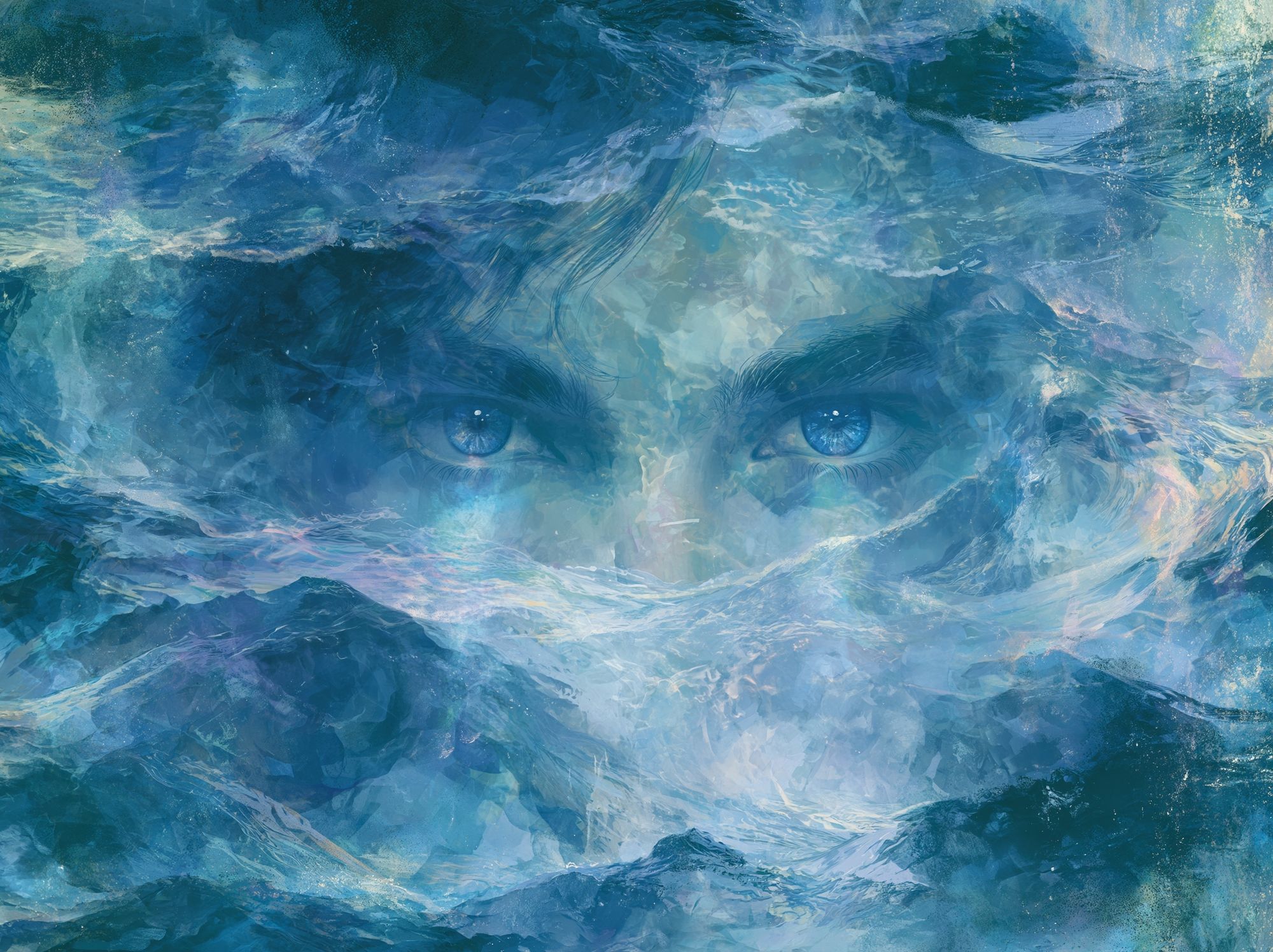 Ocean Eyes Surrealism Poster. poster detail