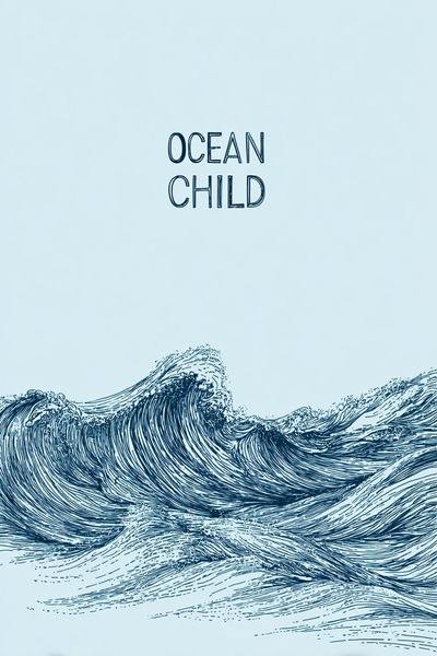 Ocean Child — Illustration Print. poster print