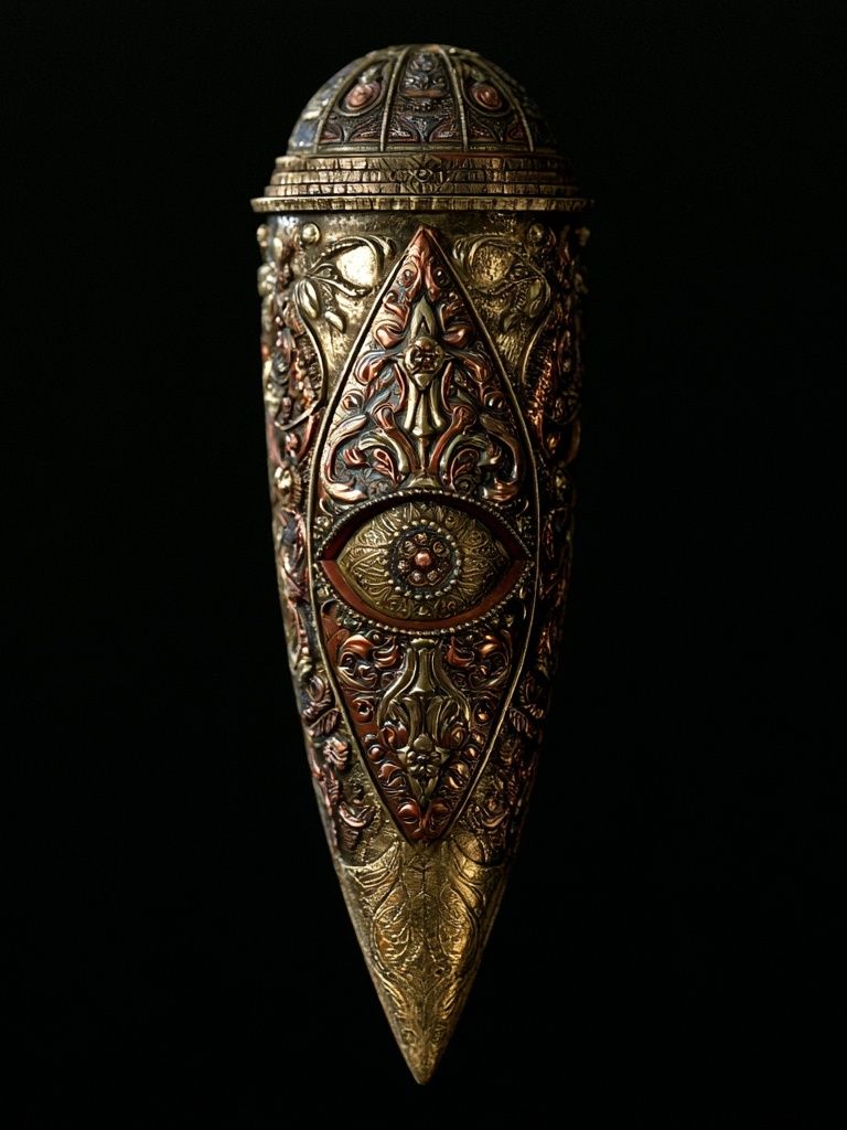 Ornate Golden Dagger Poster. poster — fine-art art
