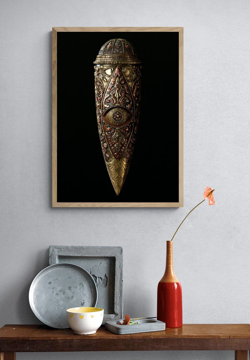 Ornate Golden Dagger Poster. — room view 3