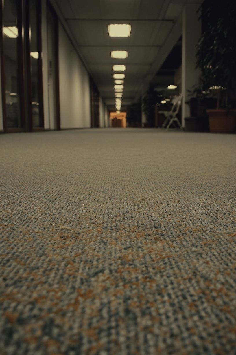 Empty Office Corridor Photography Poster.