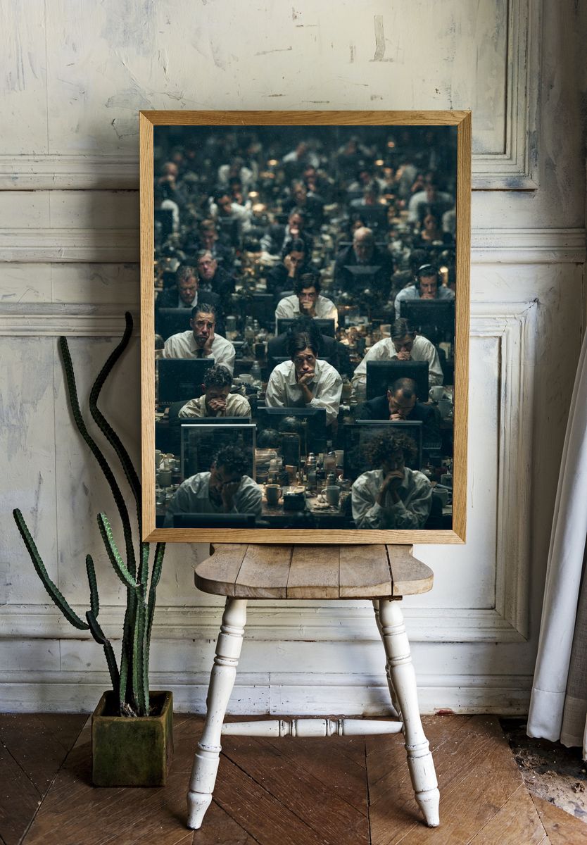 Office Crowd — Photography Print. — room view 1
