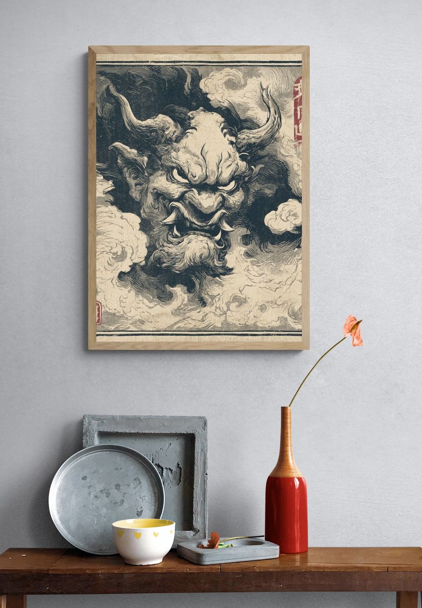 Oni Demon Ink Poster. — room view 3