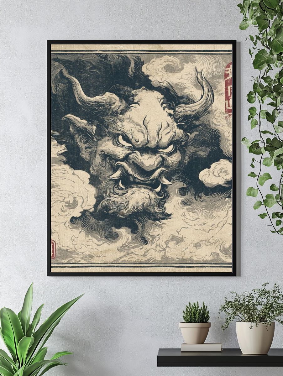 Oni Demon Ink Poster. — room view 4