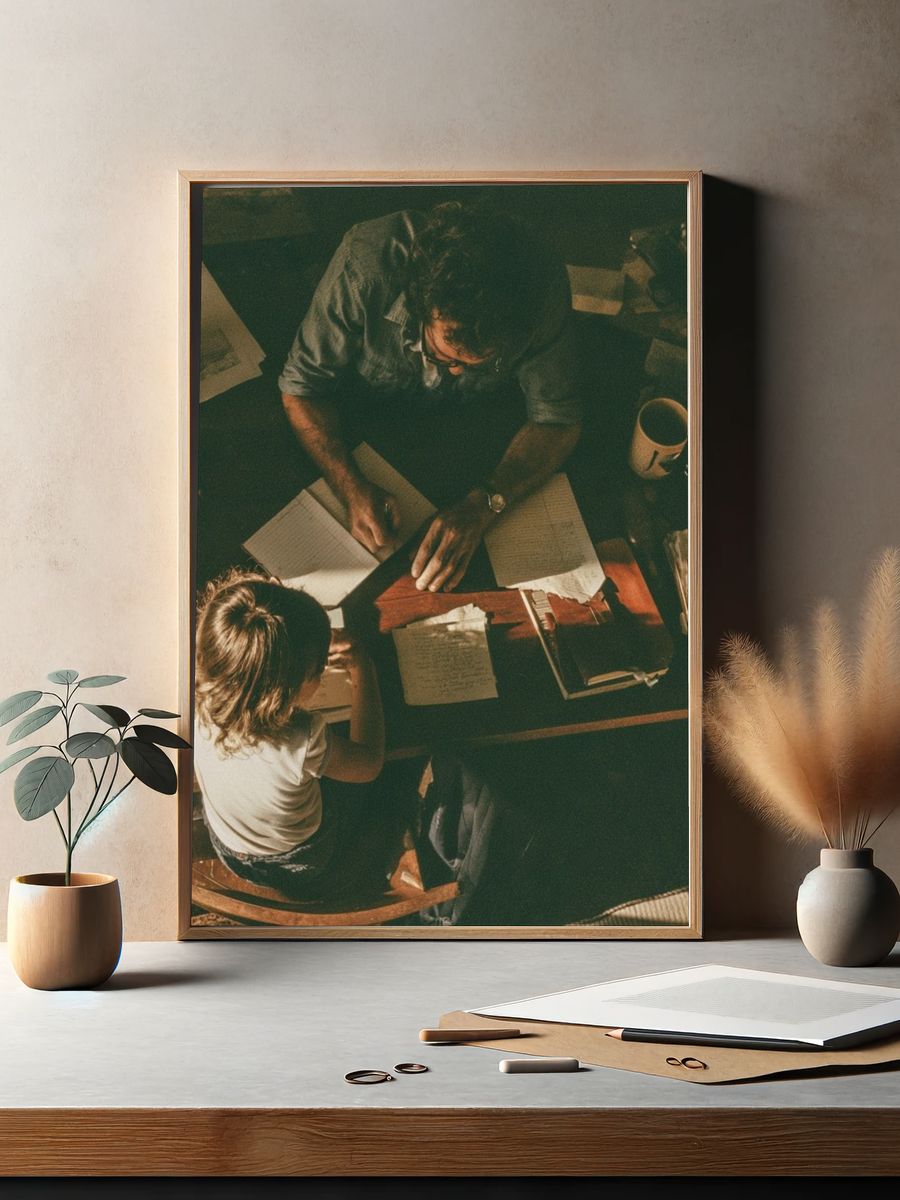 Overhead Study Session Photography Poster. — room view 2