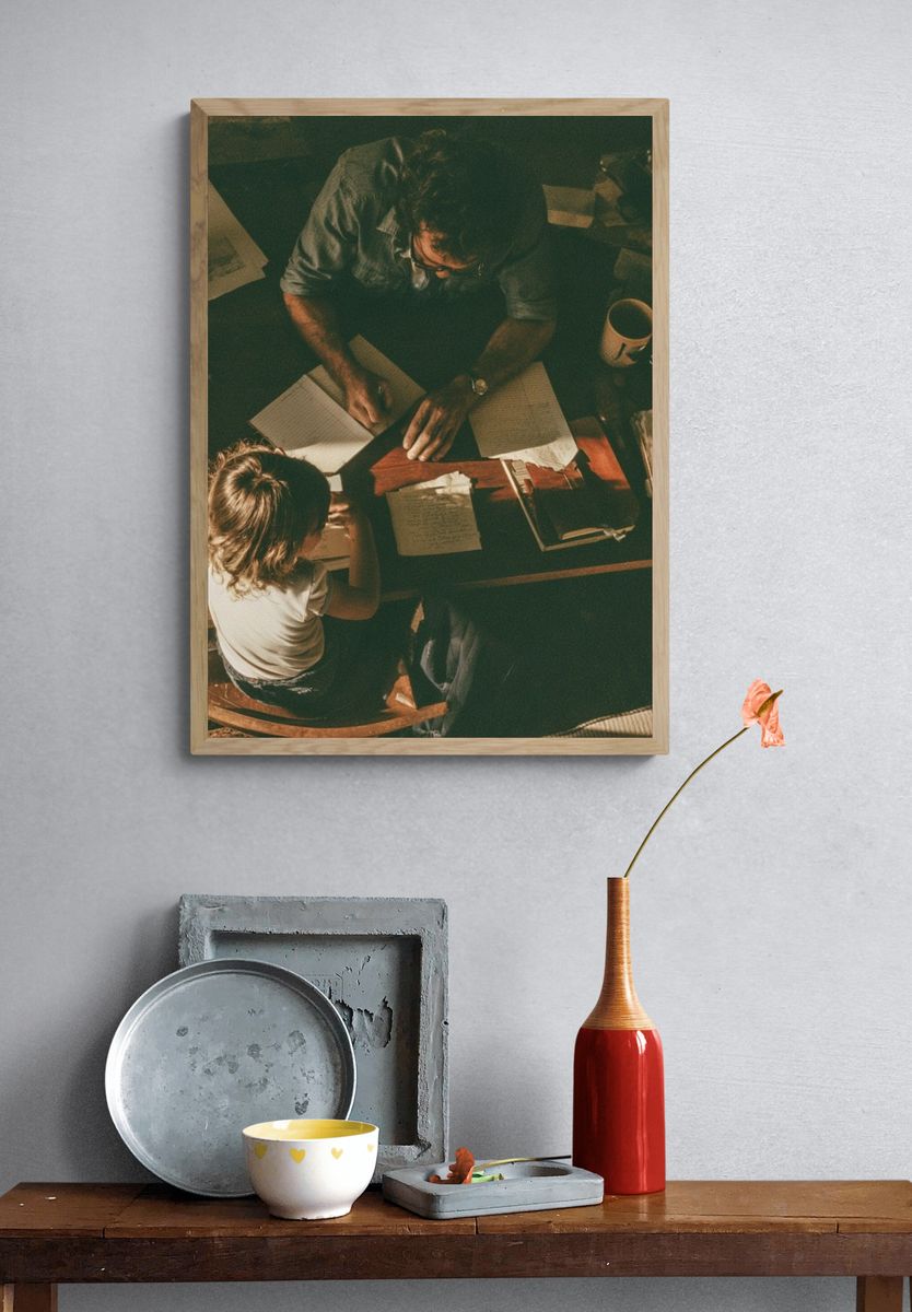 Overhead Study Session Photography Poster. — room view 3