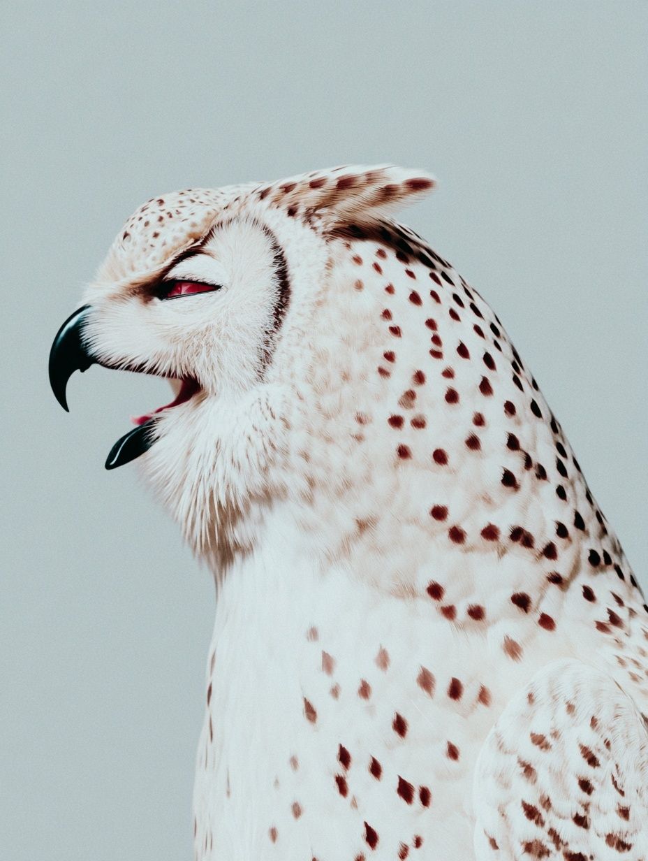 Majestic Owl Portrait Poster. poster detail