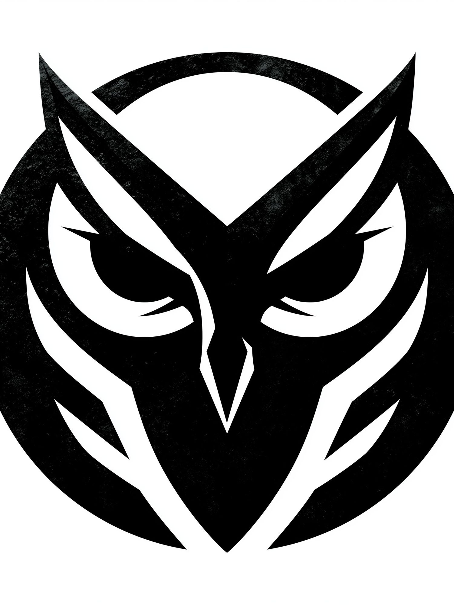 Stylized Owl Mask Print. poster detail