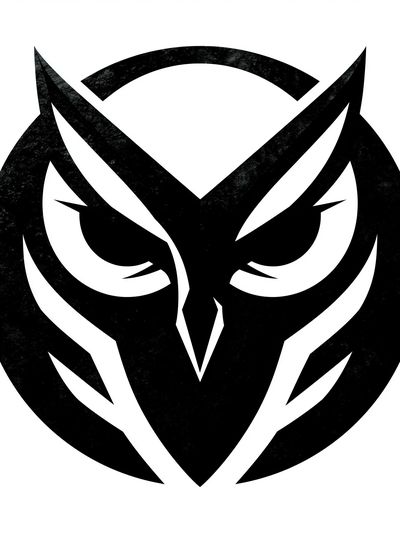 Stylized Owl Mask Print. poster print