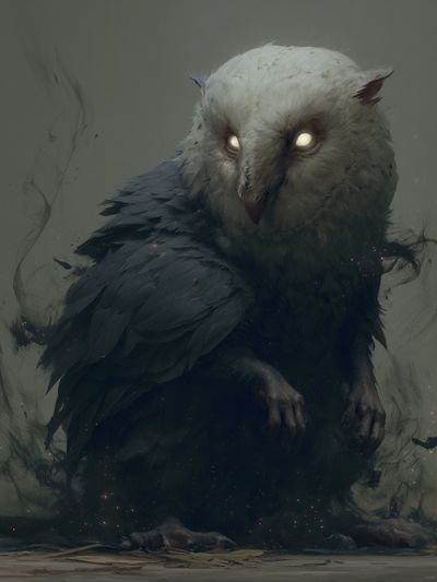 Mystic Owl Digital Art Poster. poster