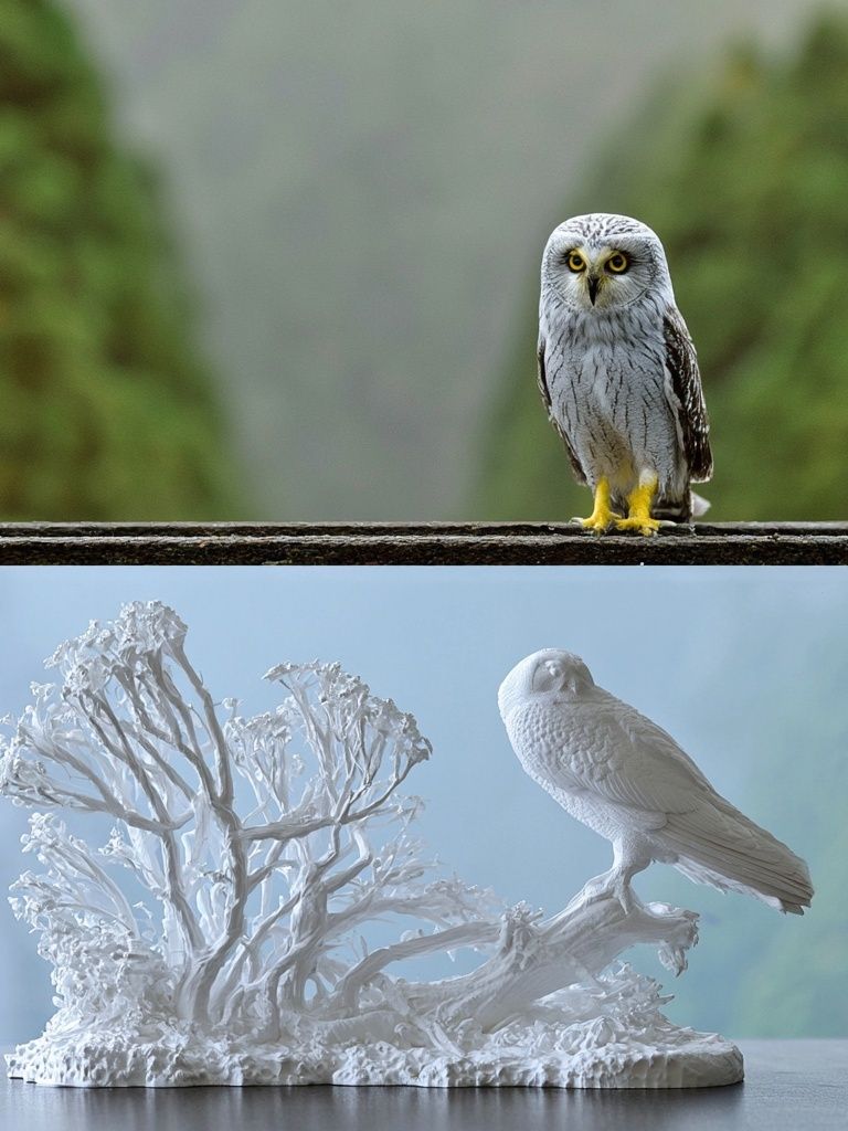 Snowy Owl Nature Photography Poster. poster detail