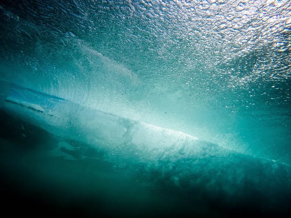 Underwater Wave Photography Poster. poster — photography art