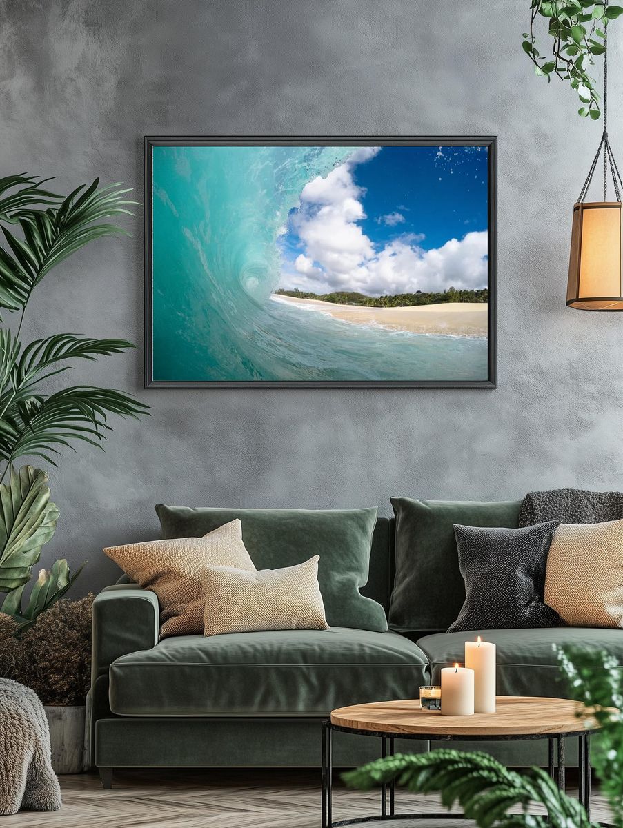 Ocean Wave — Photography Print. — room view 4