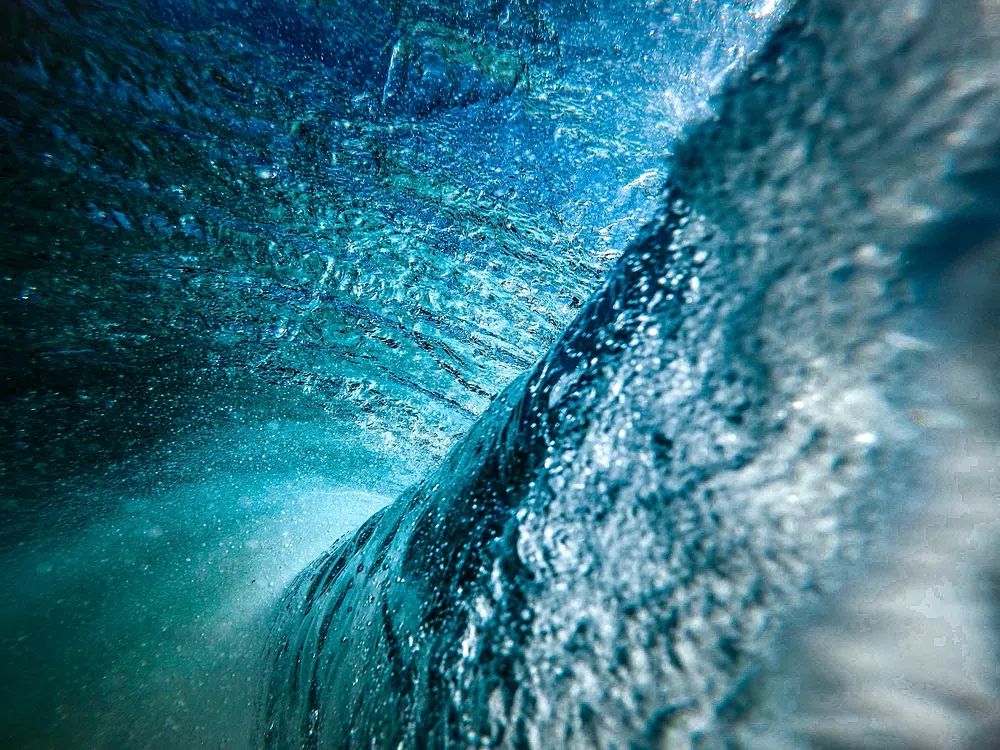 Ocean Wave Tunnel Photography Poster. poster — photography art