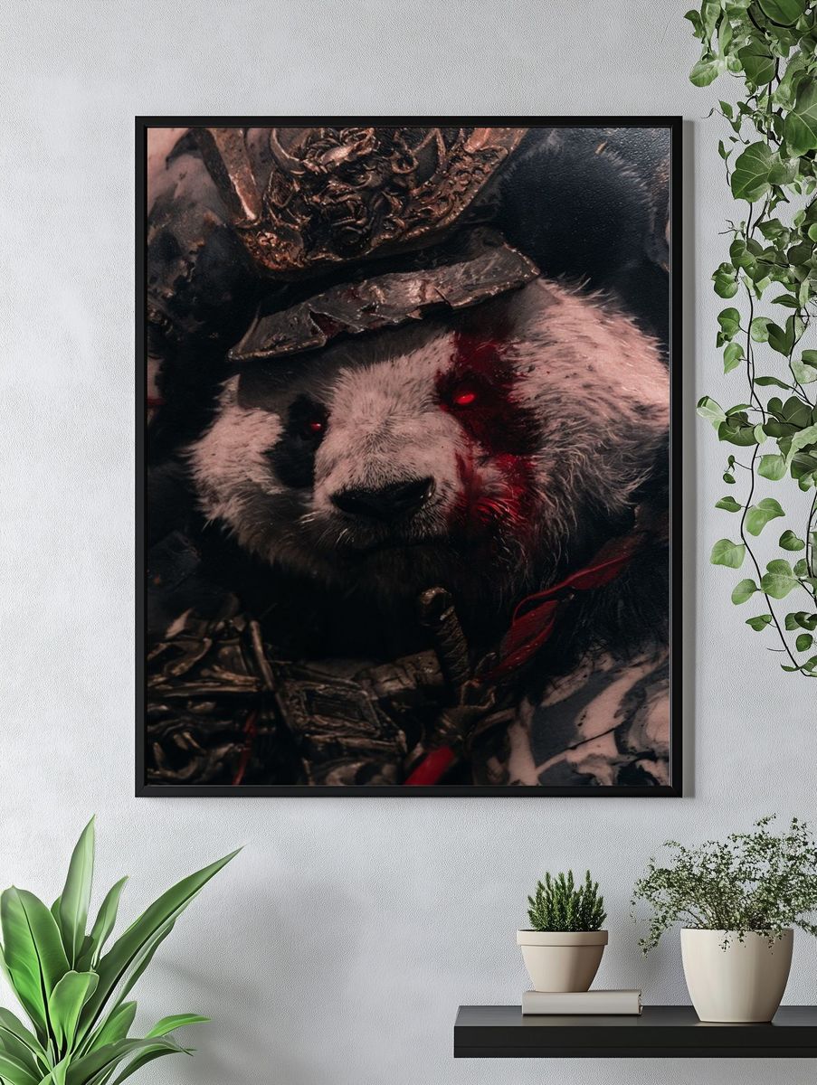 Dark Panda Fantasy Poster. — room view 4
