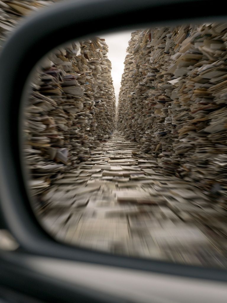 Paper Corridor Photography Poster. poster — photography art