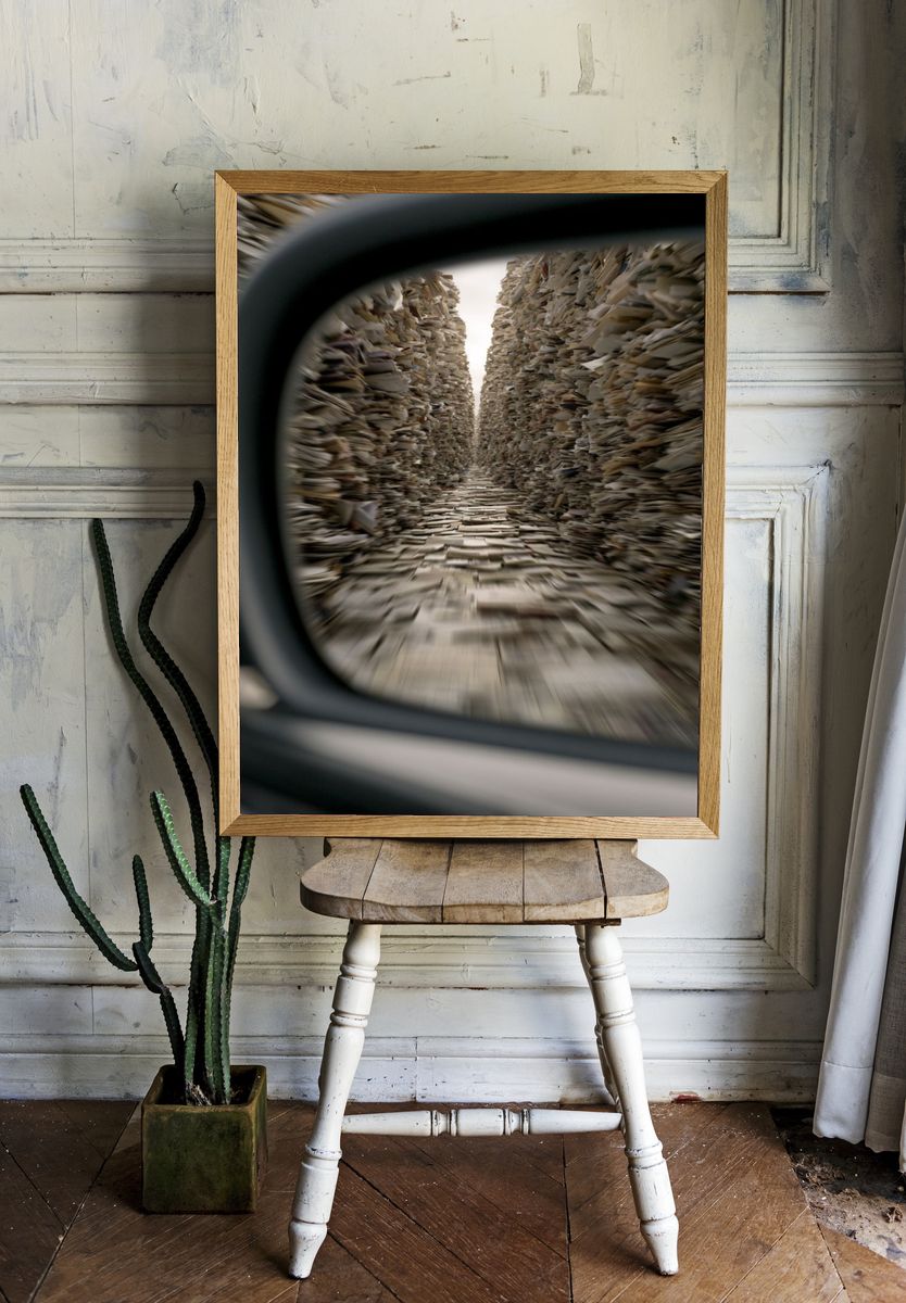 Paper Corridor Photography Poster. room preview