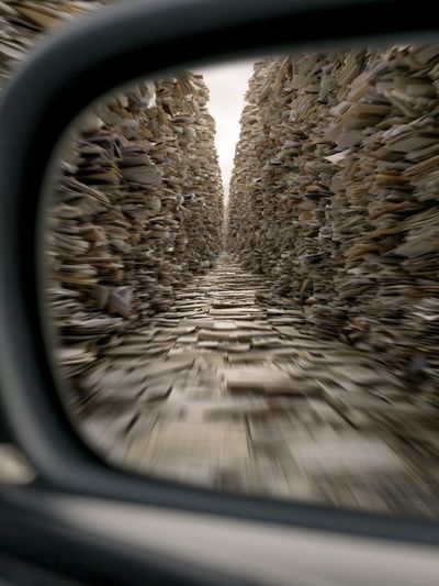Paper Corridor Photography Poster. poster print