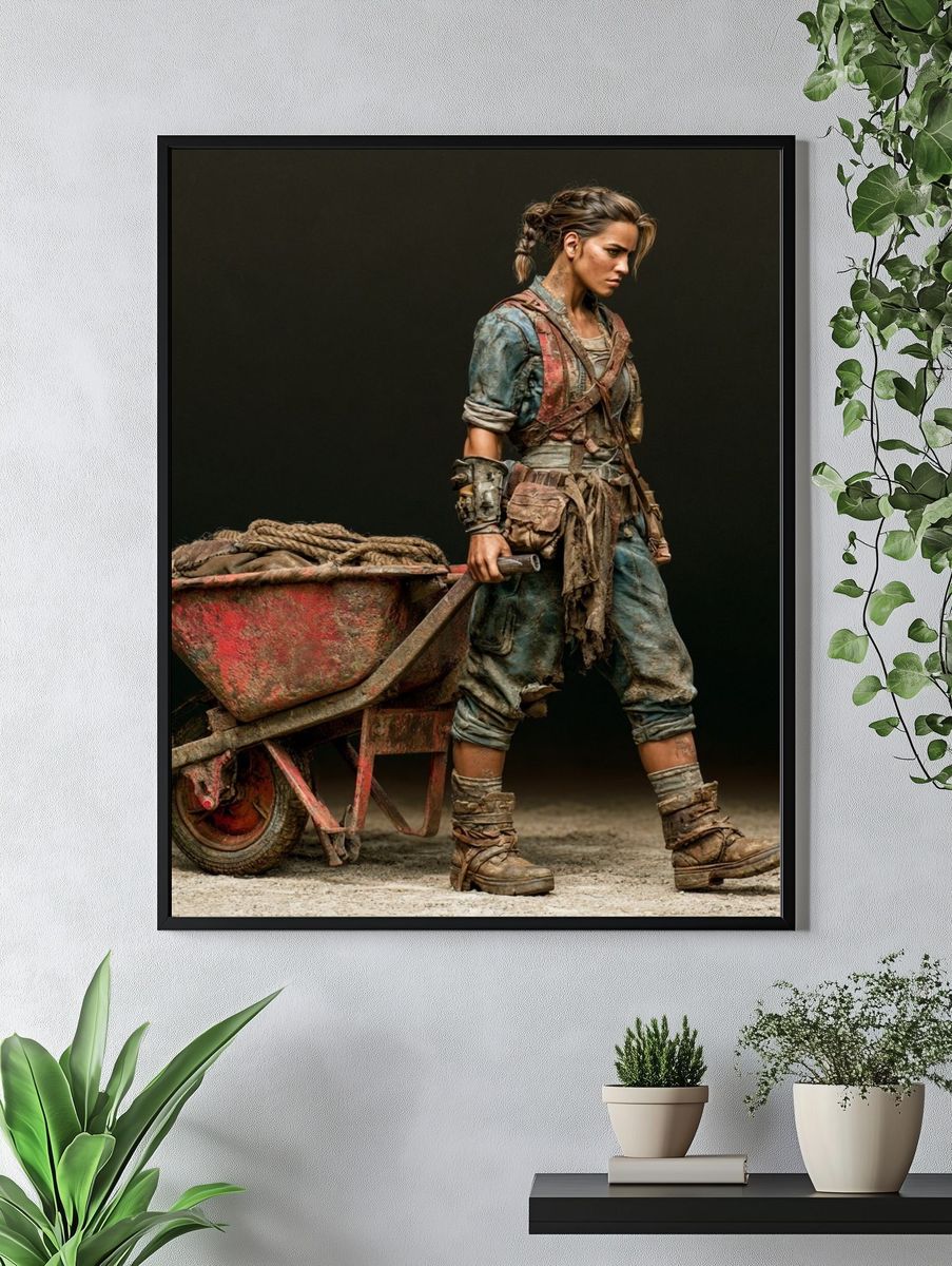 Post-Apocalyptic Worker Photography Poster. — room view 4