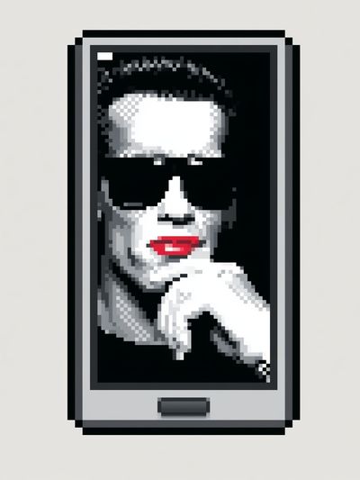 Pixel Pop Art Portrait Print.