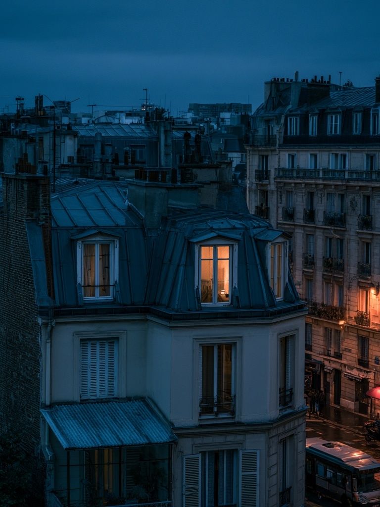 Paris Rooftops at Dusk Poster. poster — photography art