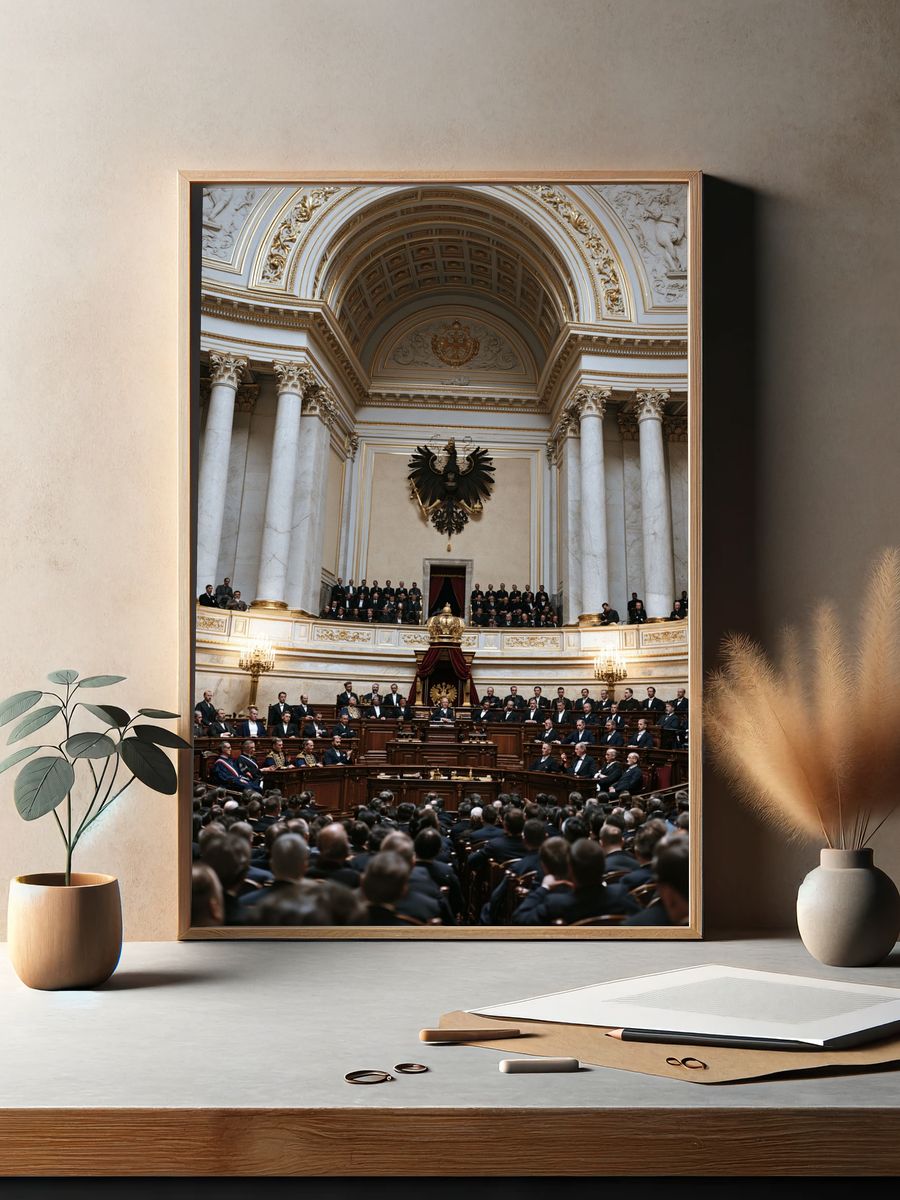 Grand Parliament Chamber Photography Poster. — room view 2