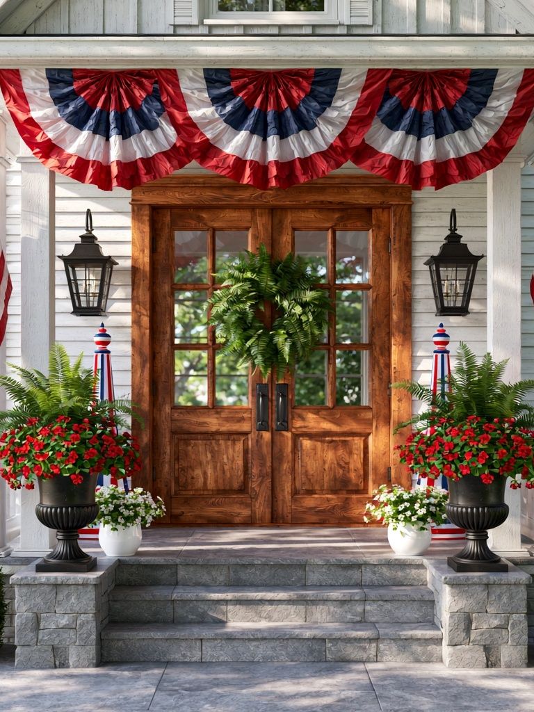 Patriotic Front Porch Photography Poster. poster — photography art
