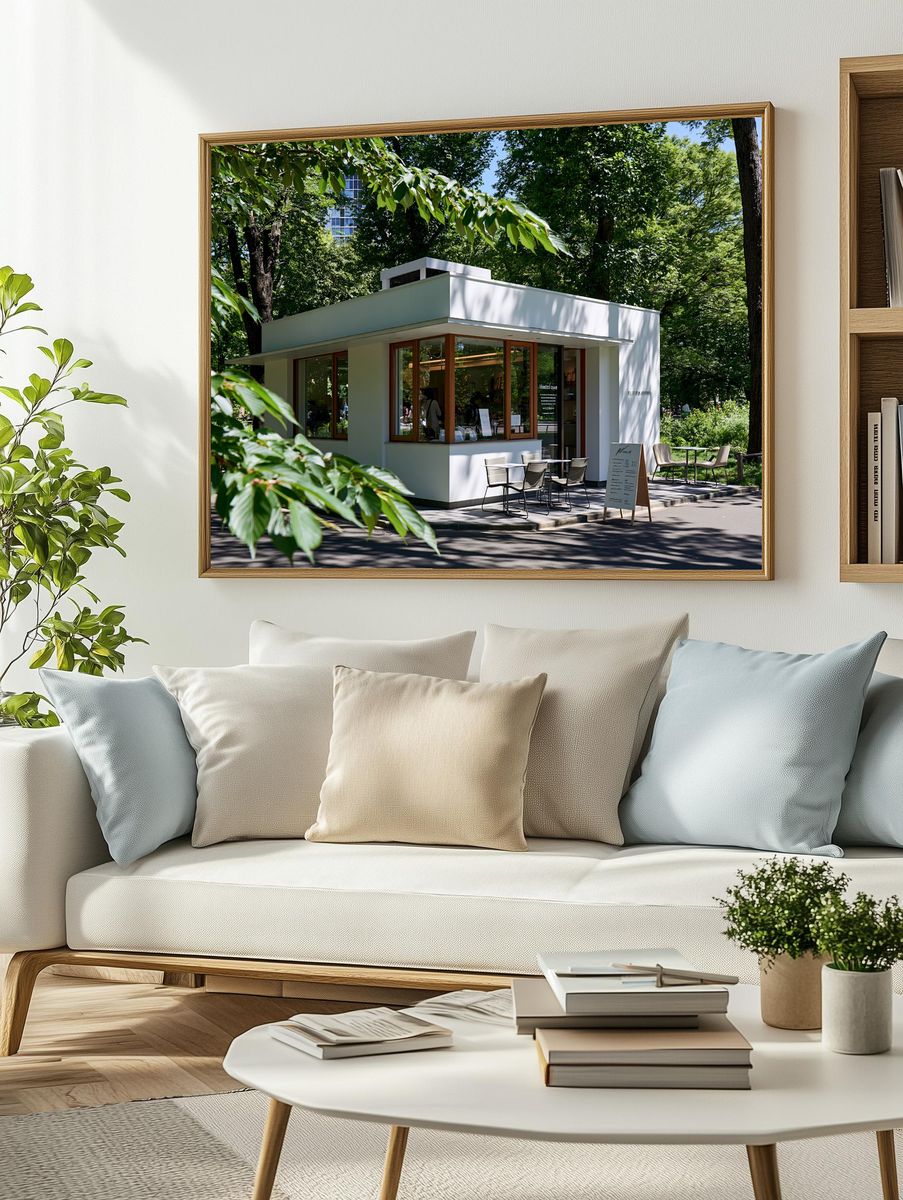 Modern Park Pavilion Photography Poster. — room view 2
