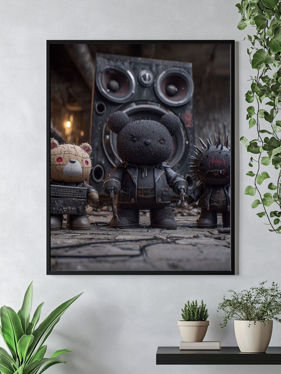 Punk Bear Gang — Illustration Print. — room view 4