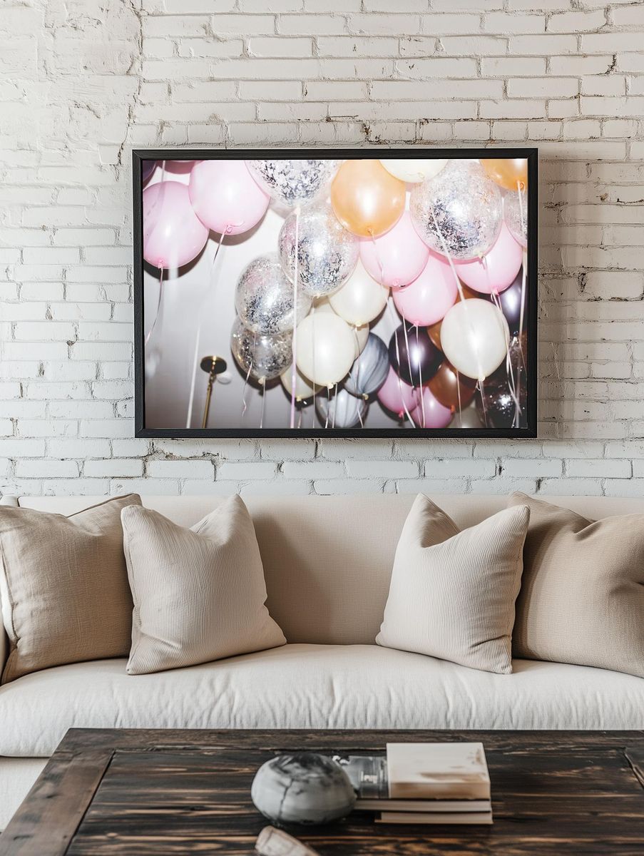 Colorful balloons in a party. — room view 1