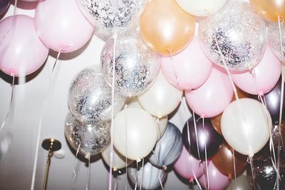 Colorful balloons in a party.