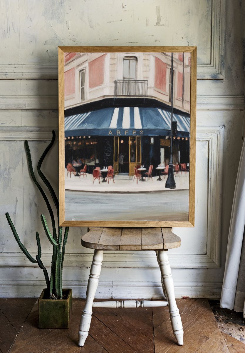 Parisian Café — Fine Art Print room preview