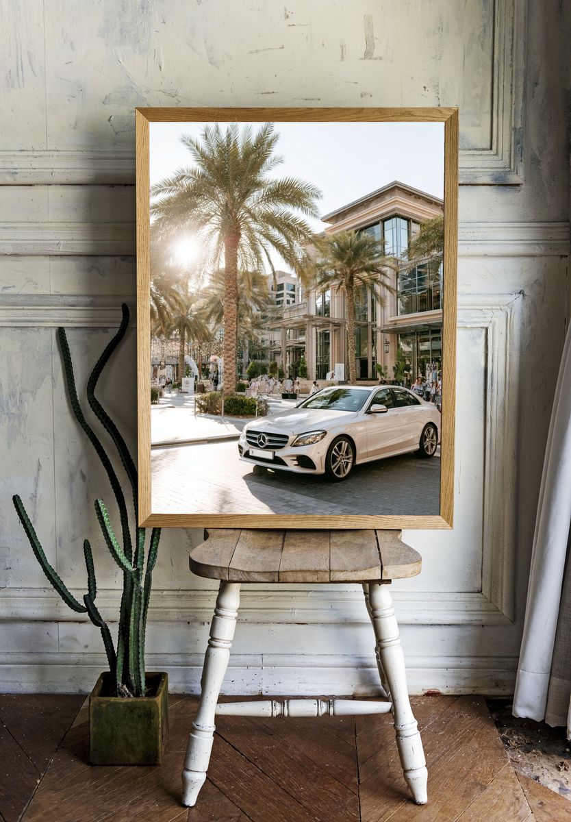 Palm Boulevard Luxury Car Poster. — room view 1