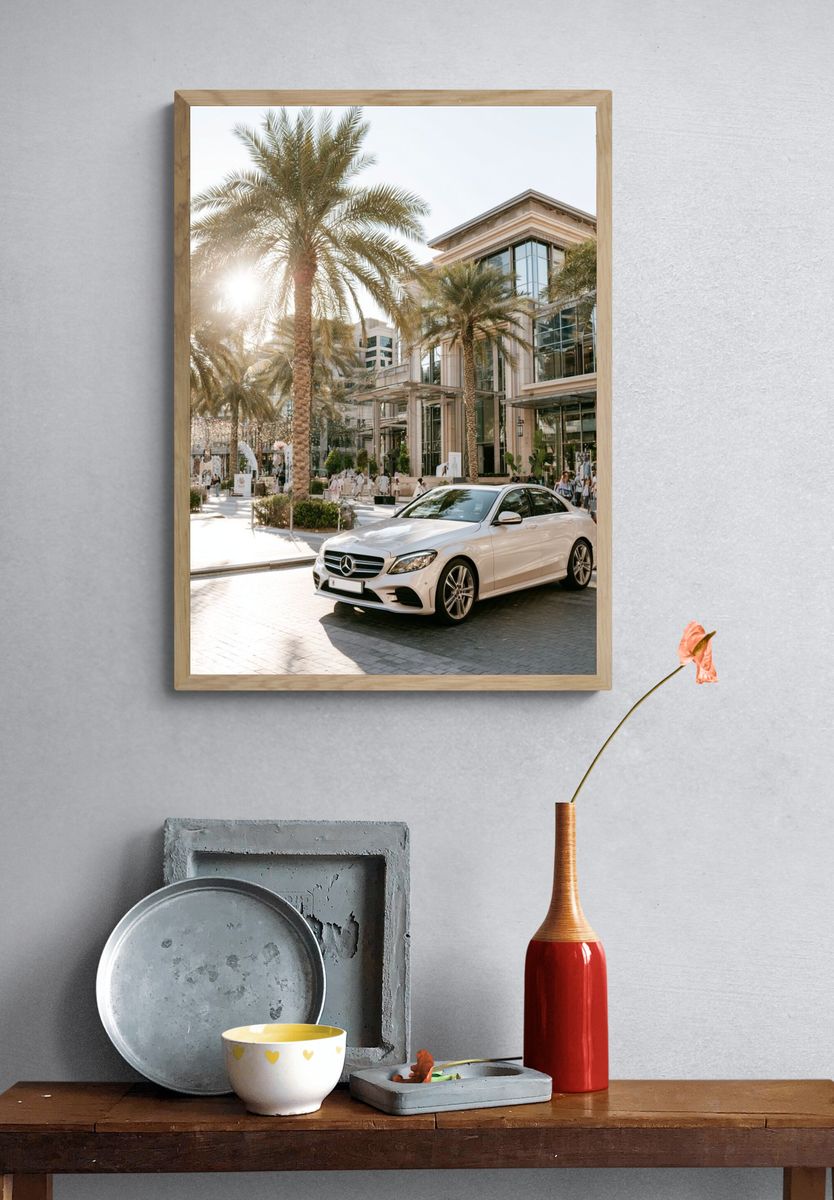 Palm Boulevard Luxury Car Poster. — room view 3