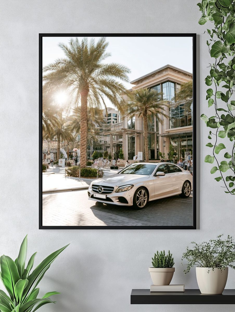 Palm Boulevard Luxury Car Poster. — room view 4