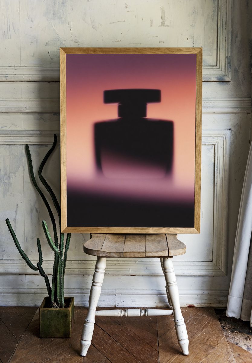 Abstract Perfume Bottle Poster. — room view 1