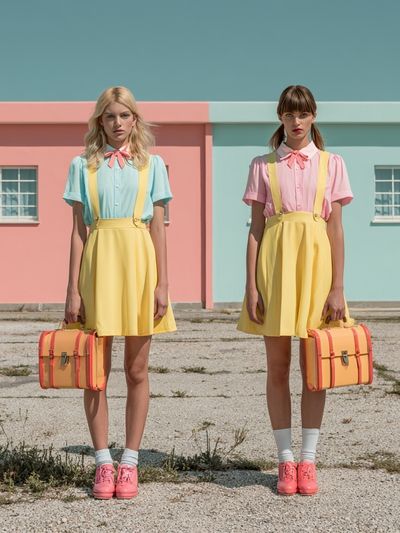 Pastel Fashion Portrait Poster. poster