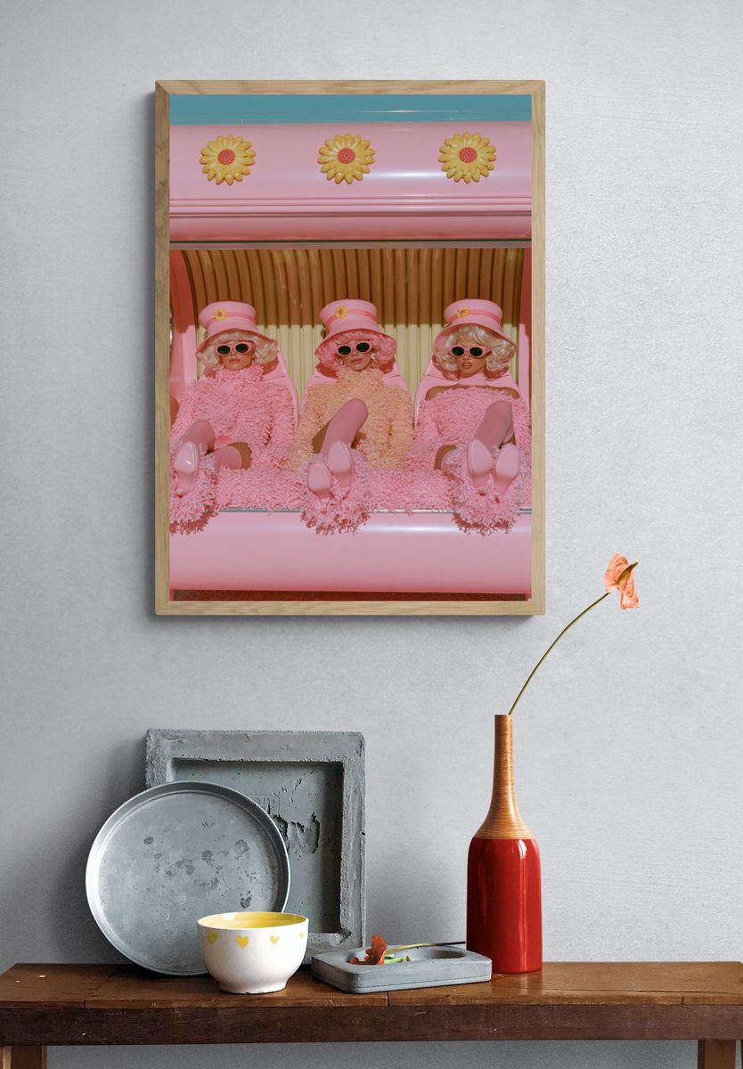 Pink Pop Fashion Photography Poster. — room view 3