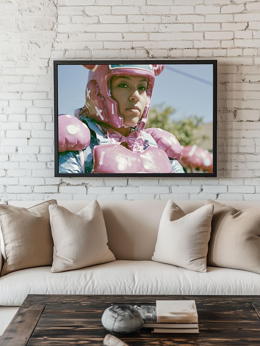 Pink Fighter Portrait Poster. room preview