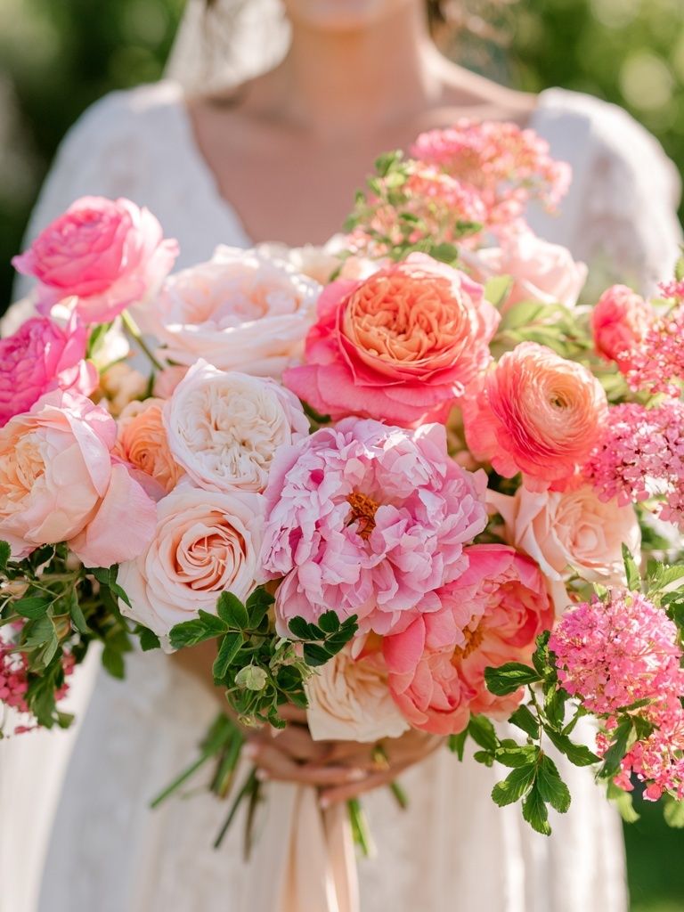 Pink Floral Bouquet Photography Poster. poster — photography art