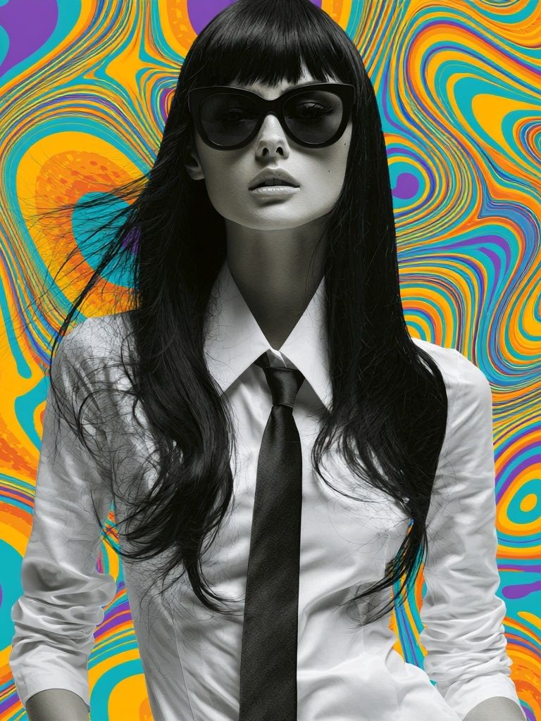 Pop Art Fashion Portrait Poster. poster detail