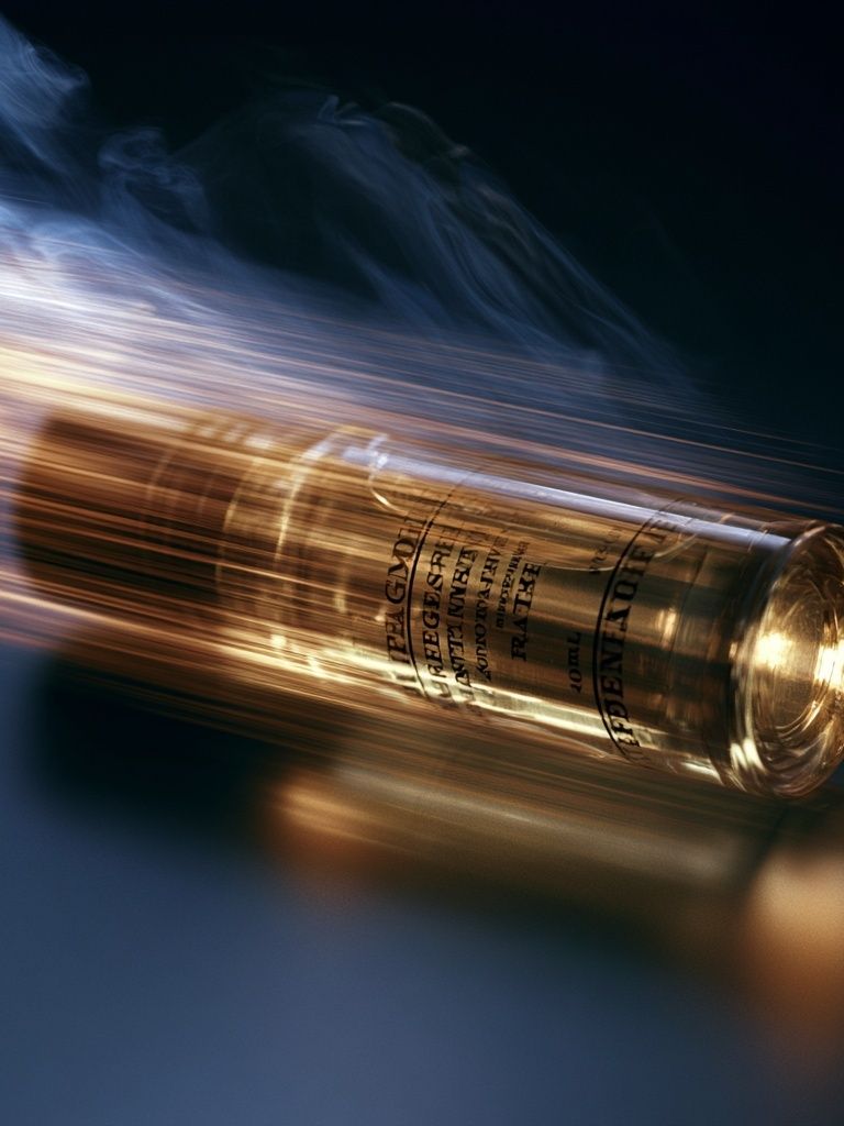 Perfume Bottle Motion Blur Photography Poster. poster — photography art