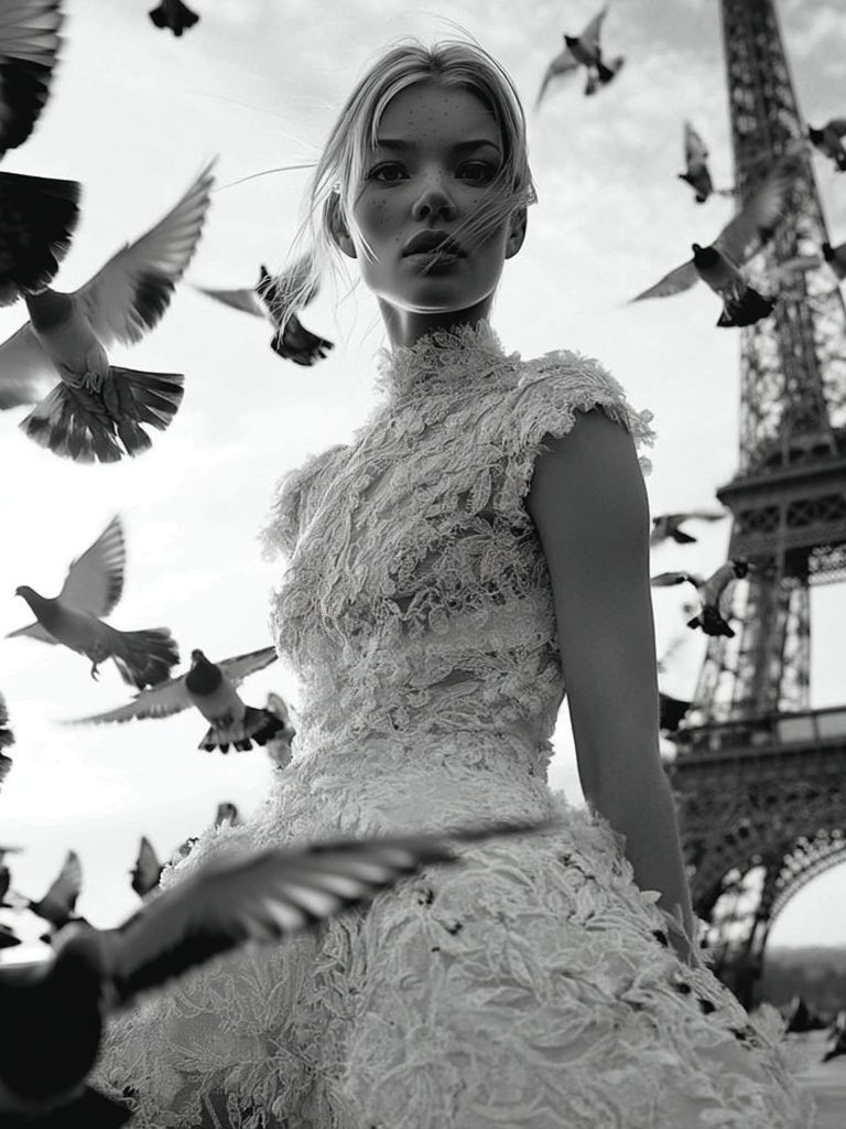 Eiffel Tower Fashion Photography Poster. poster — photography art